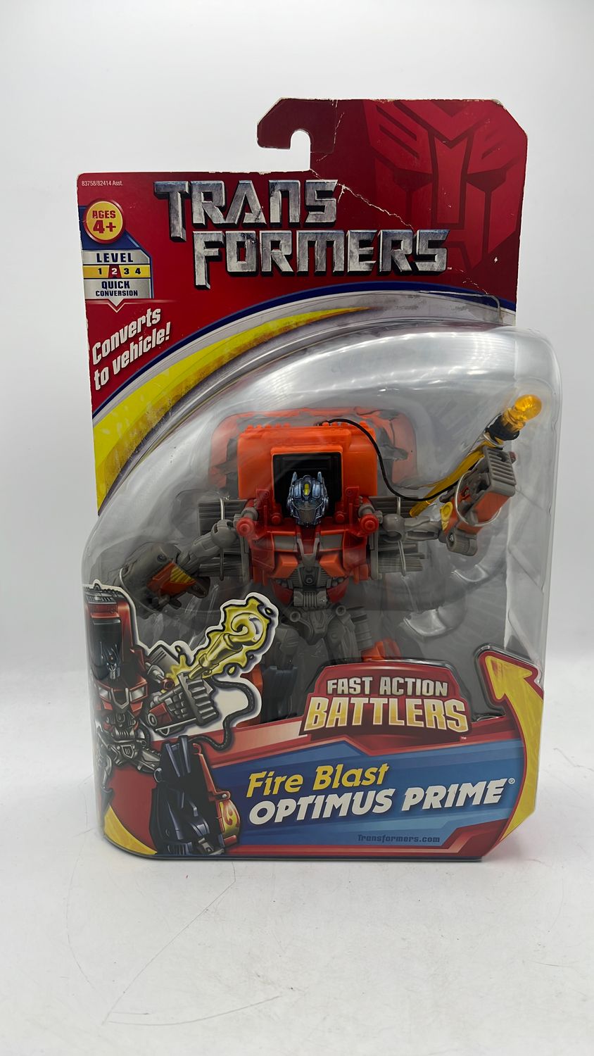 Hasbro Transformers Fast Action Battlers Fire Blast Optimus Prime Figure 2007