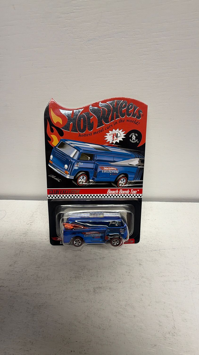 Mattel Hot Wheels RLC Club Exclusive Beach Bomb Too Blue Redline VW Bus 04756/06000