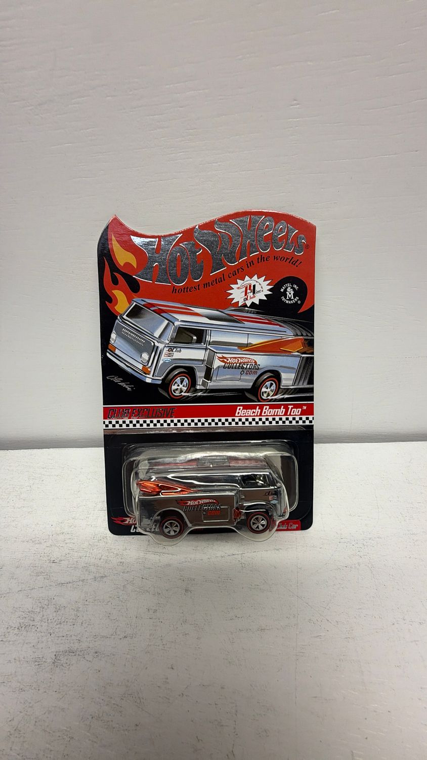 Mattel Hot Wheels Beach Bomb Too Redline Club Car Chrome 03446/04000