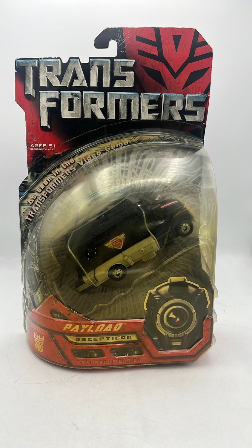 Hasbro Transformers Movie Payload Figure 2007 (yellowed bubble)