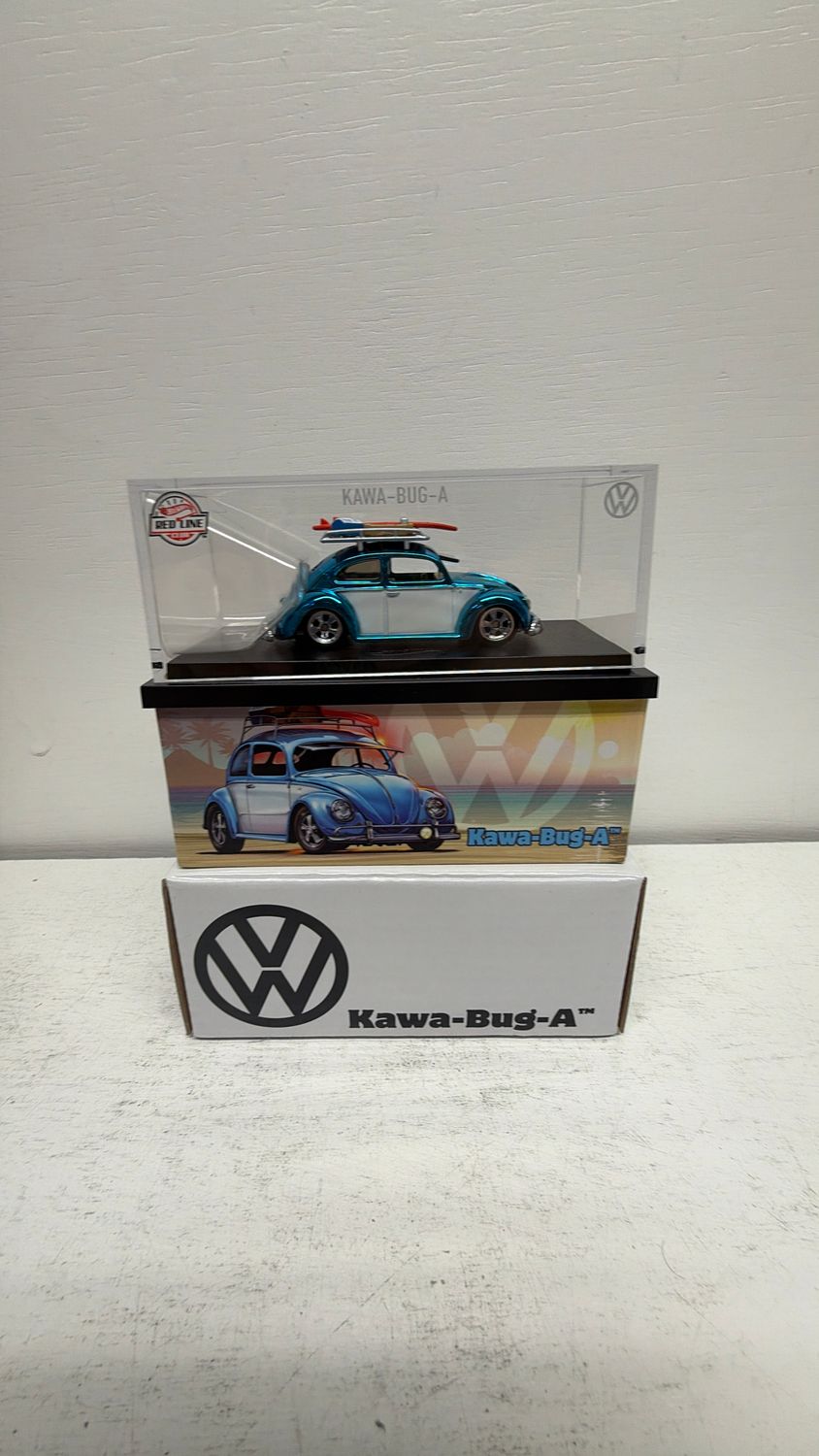 Mattel Hot Wheels Volkswagen Kawa-Bug-A 1/64 Beetle Teal (Open Box)