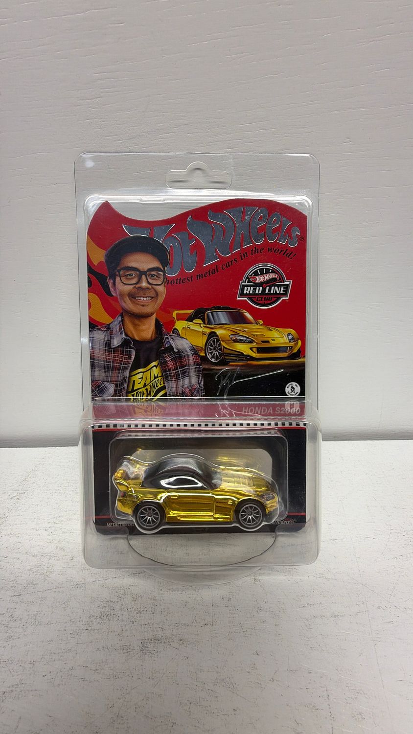Mattel Hot Wheels RLC Red Line Club Honda S2000 Gold Ryu Asada 18948/30000