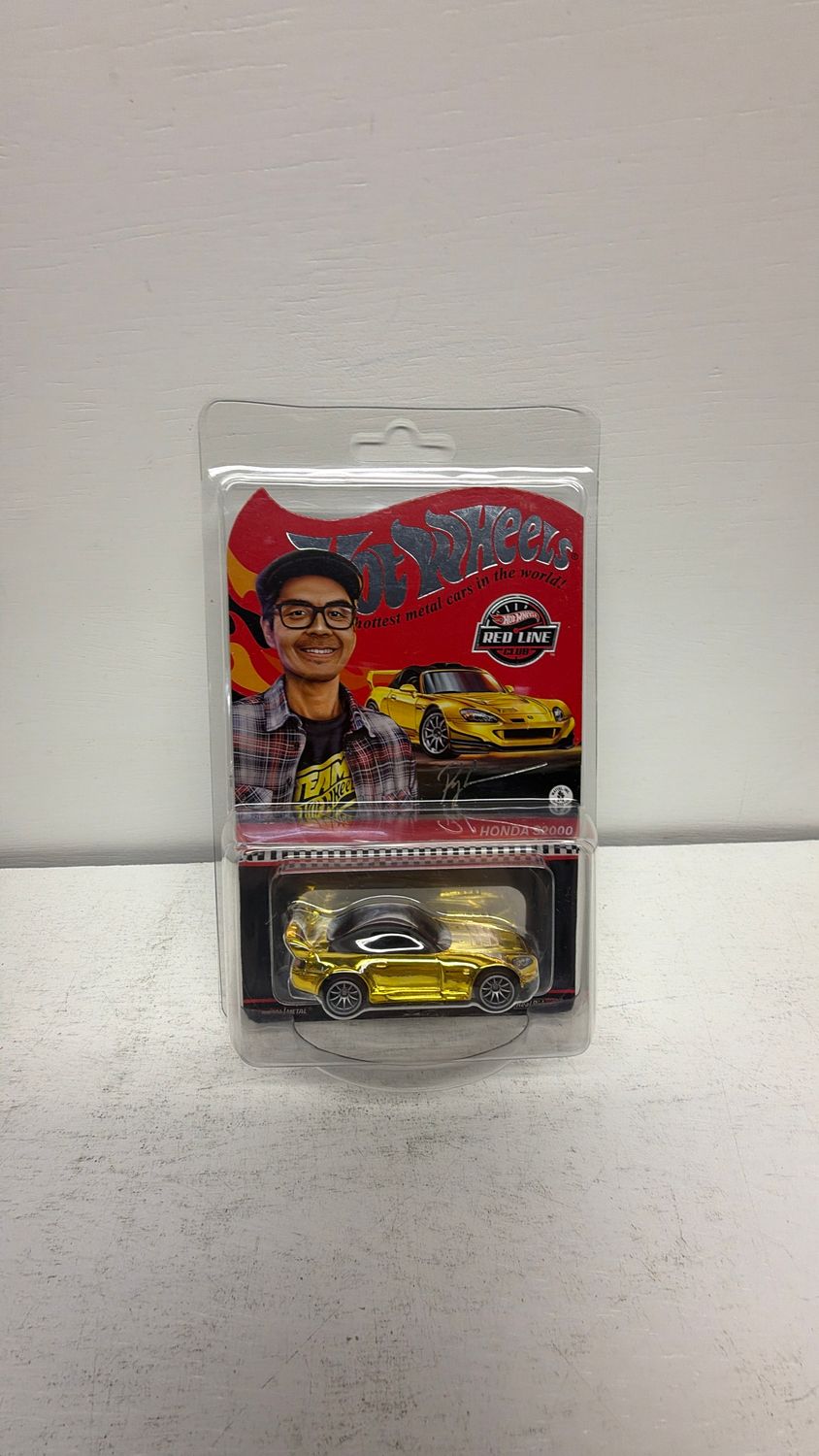 Mattel Hot Wheels RLC Red Line Club Honda S2000 Gold Ryu Asada 23351/30000