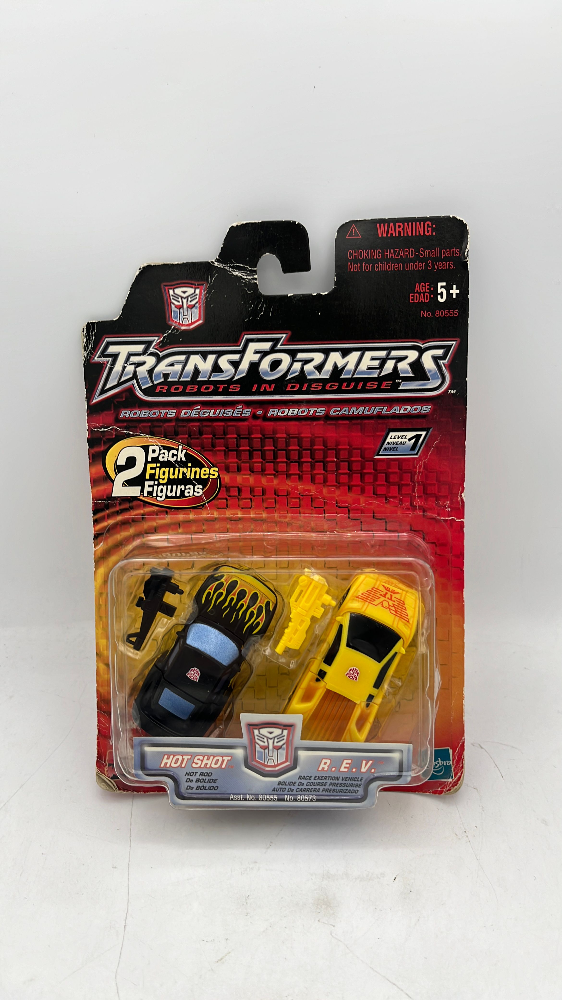 Hasbro Transformers Robots In Disguise Mini-Con Hot Shot & R.E.V. Figures 2001