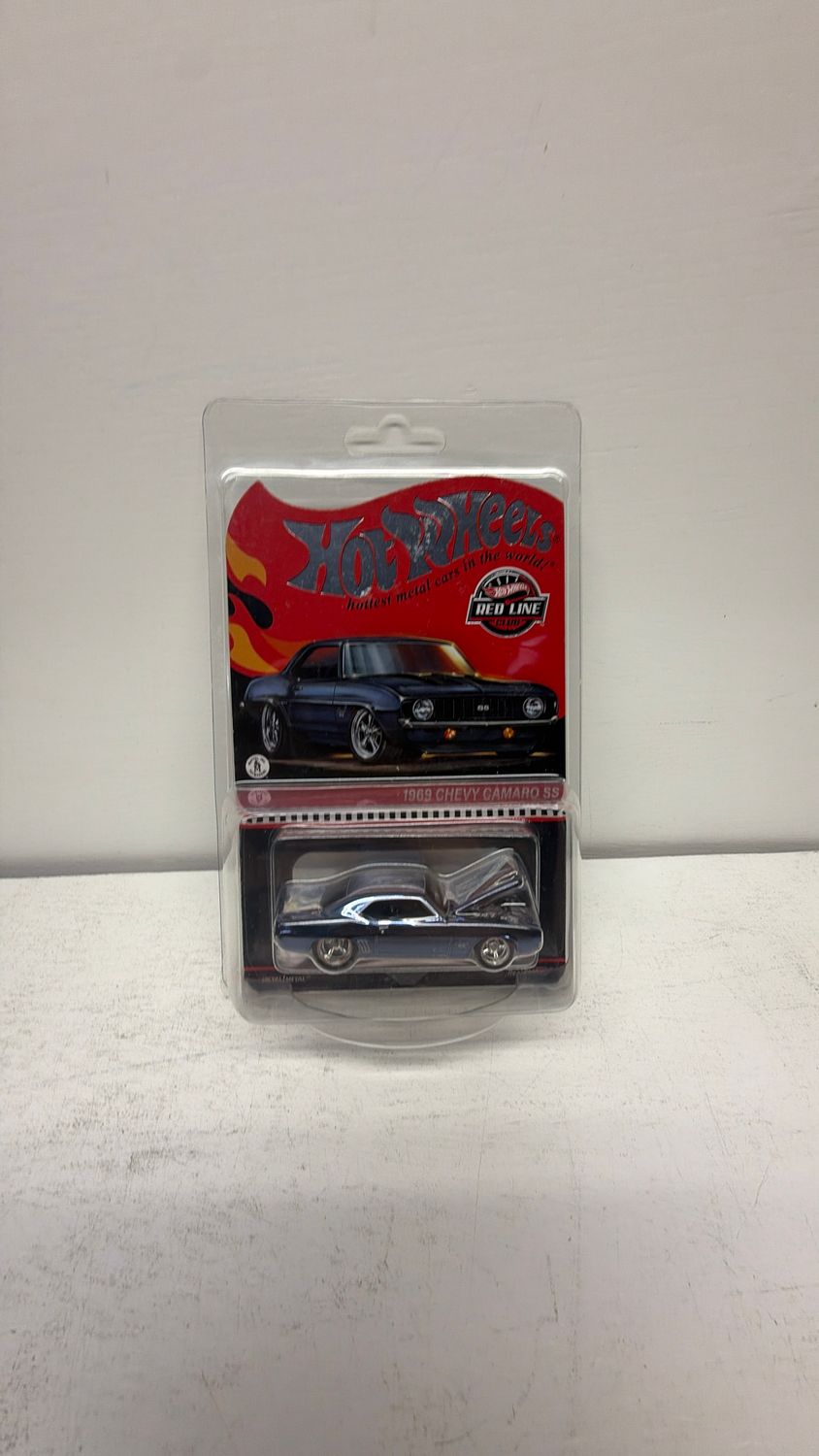 Mattel 2023 Hot Wheels RLC Exclusive 1969 Chevy Camaro SS Spectraflame Steel Blue HNL21