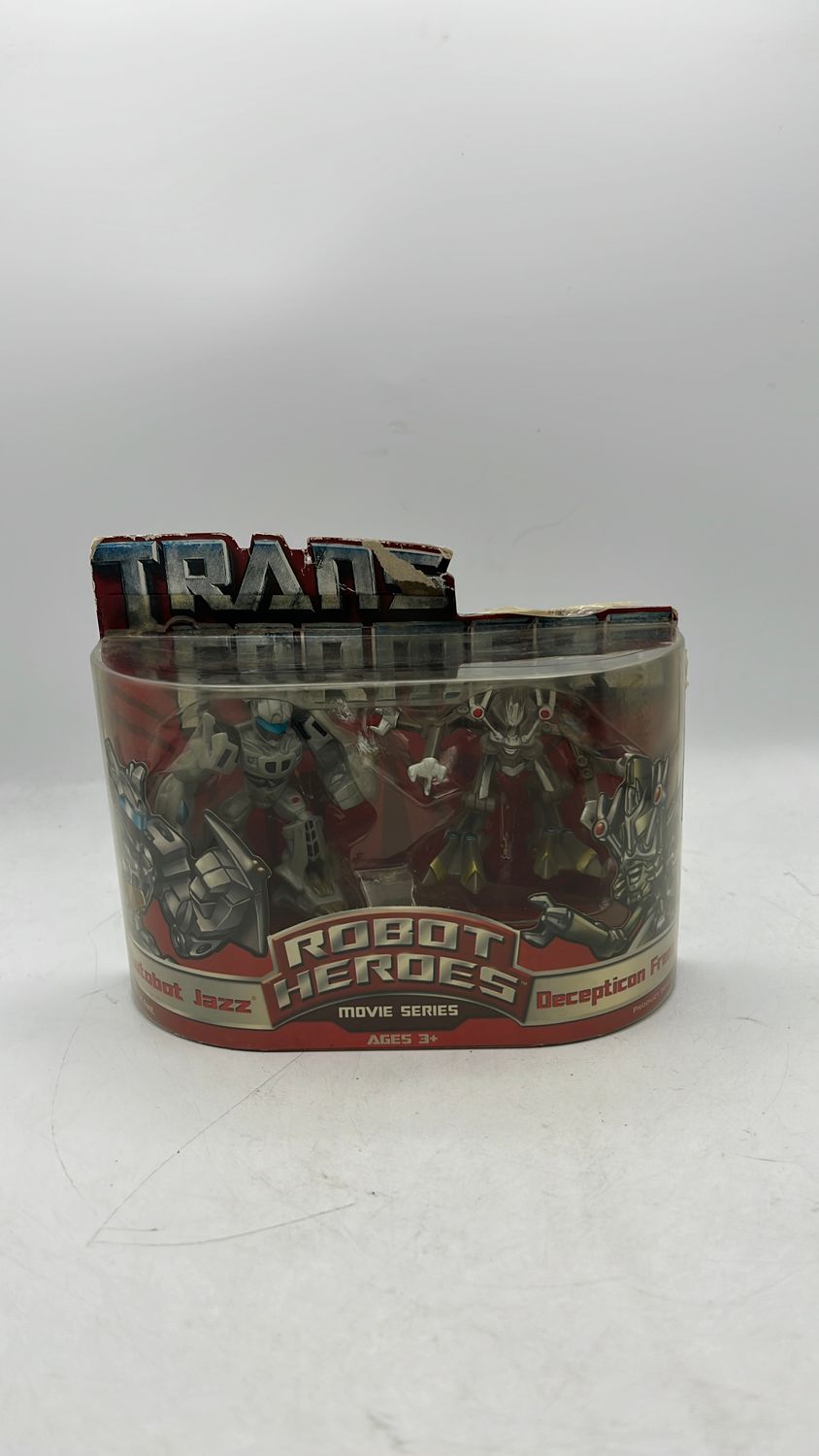 Hasbro Transformers Robot Heroes Movie Series Jazz Vs. Frenzy Figures 2007