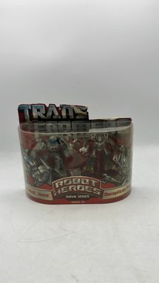 Hasbro Transformers Robot Heroes Movie Series Jazz Vs. Frenzy Figures 2007