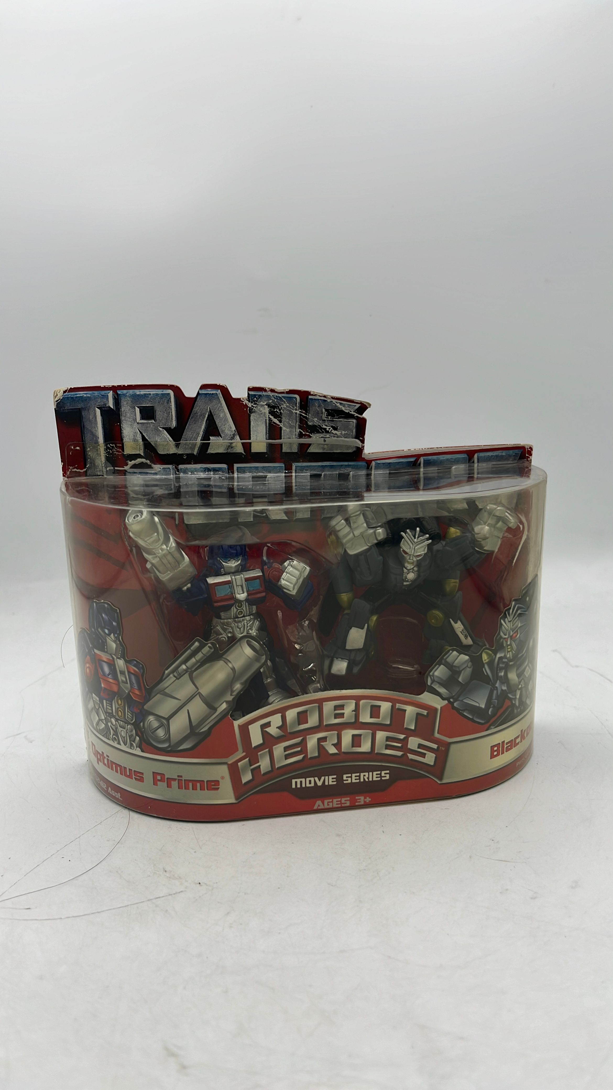 Hasbro Transformers Robot Heroes Movie Series Optimus Prime Vs. Blackout Figures 2007