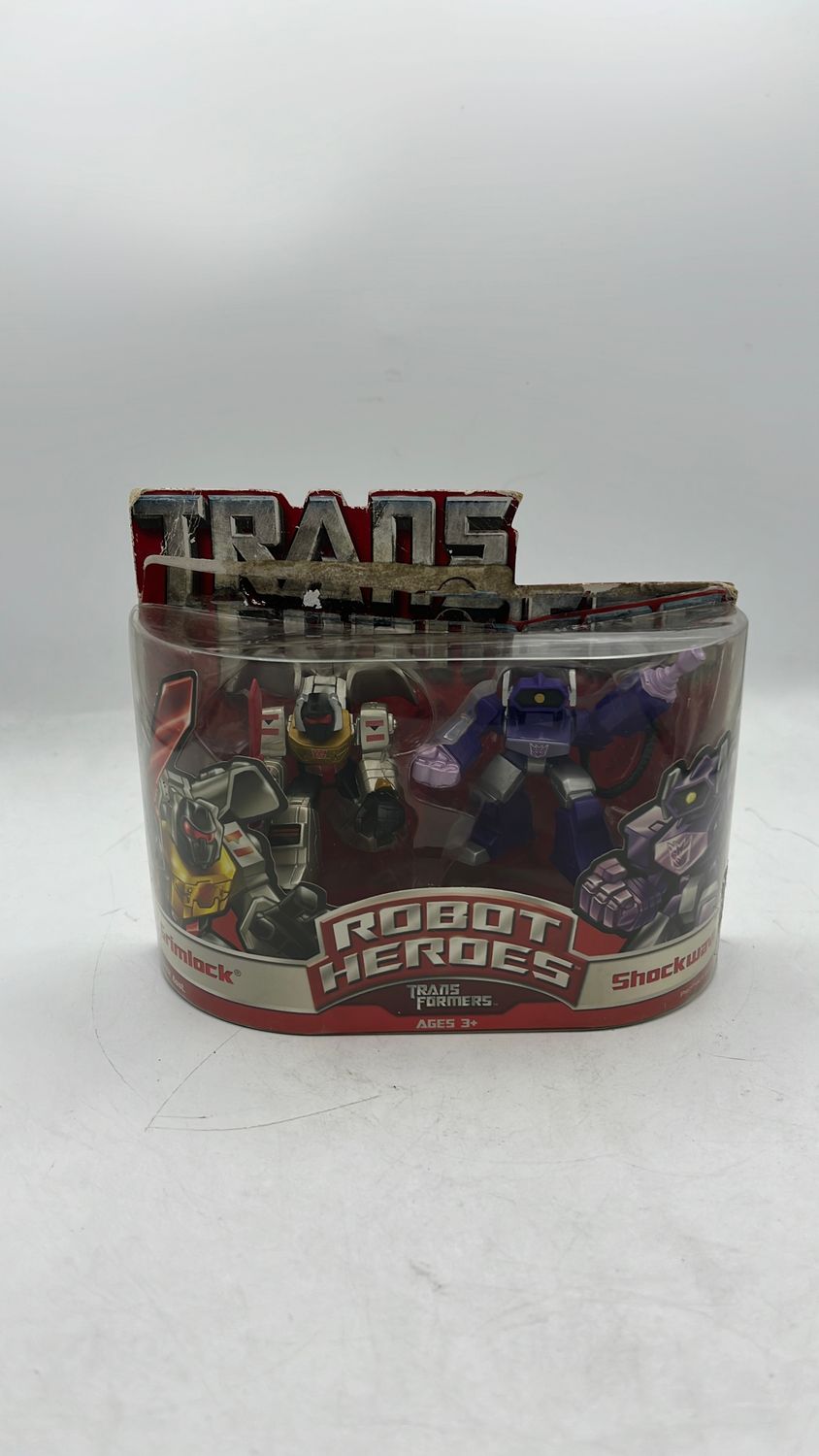 Hasbro Transformers Robot Heroes Grimlock Vs. Shockwave Figures 2006