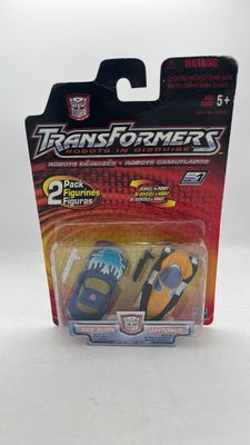 Hasbro Transformers Robots In Disguise Mini-Cons Side Burn & Daytonus Figures 2001