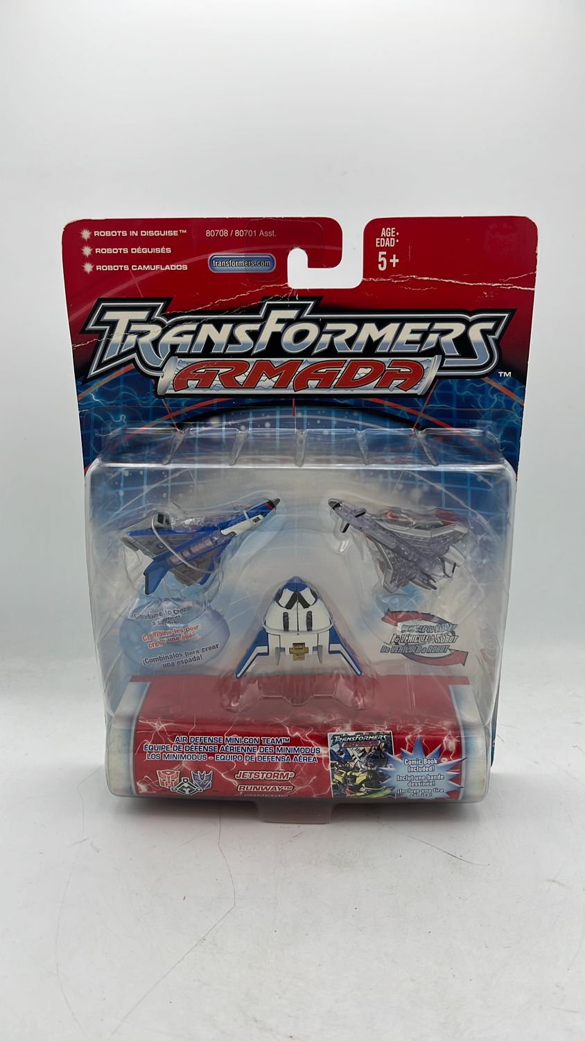 Hasbro Transformers Armada Jetstorm/Runaway/Sonar Figures 2002 (Alt Box)