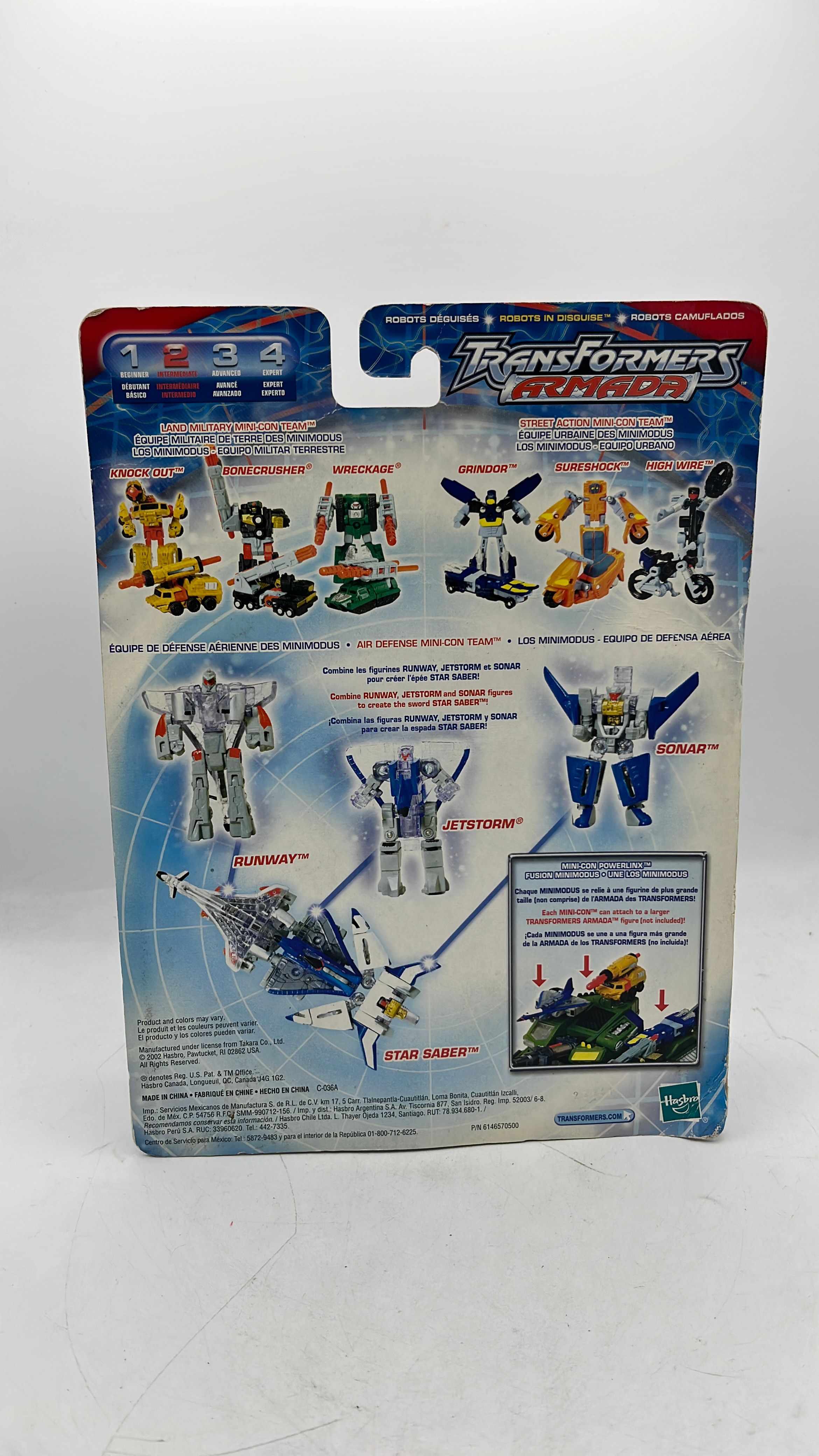 Hasbro Transformers Armada Jetstorm, Runaway & Sonar Figures 2002 view 3
