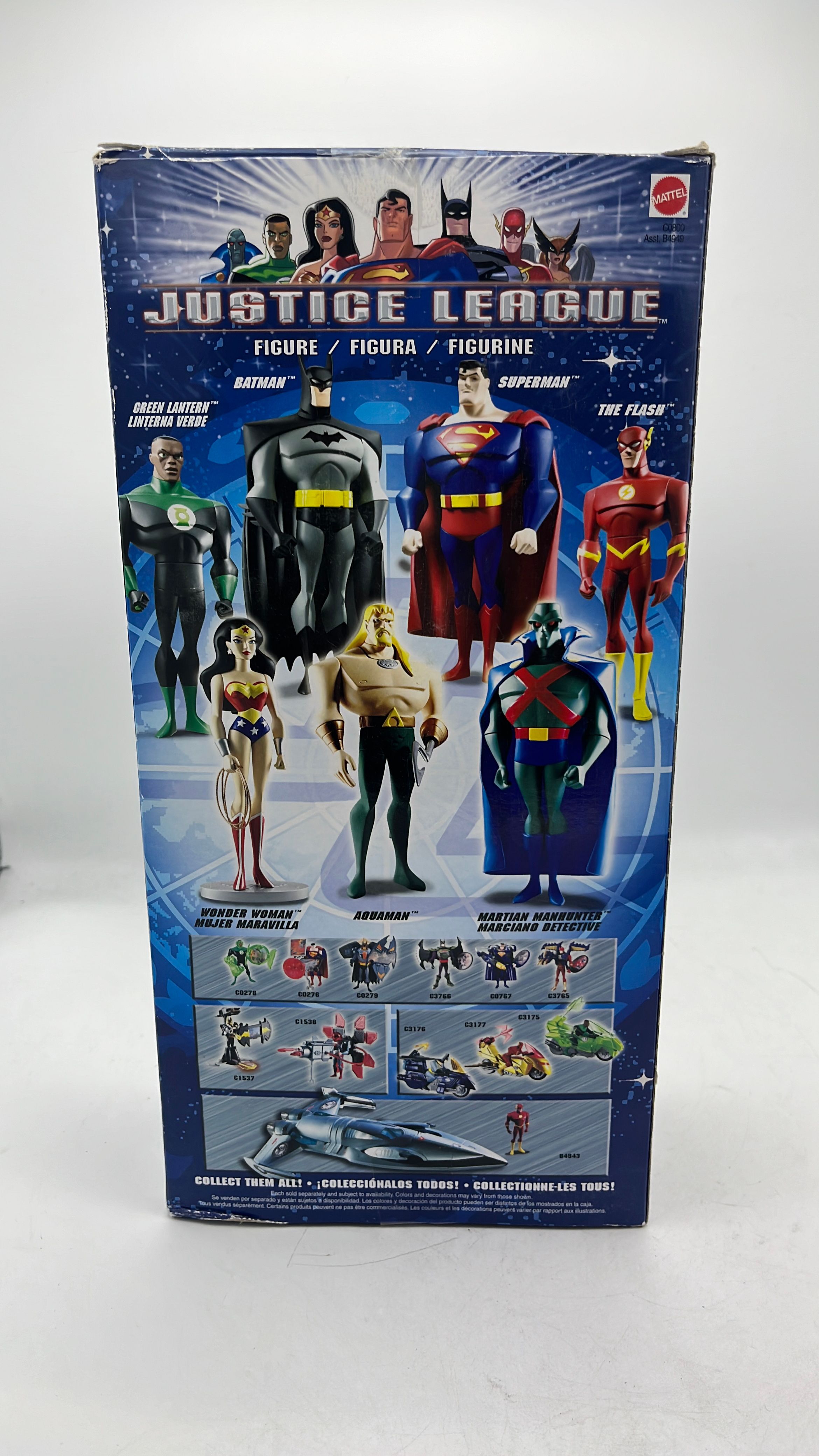 Mattel Justice League Aquaman Figure 2003 (used) view 3