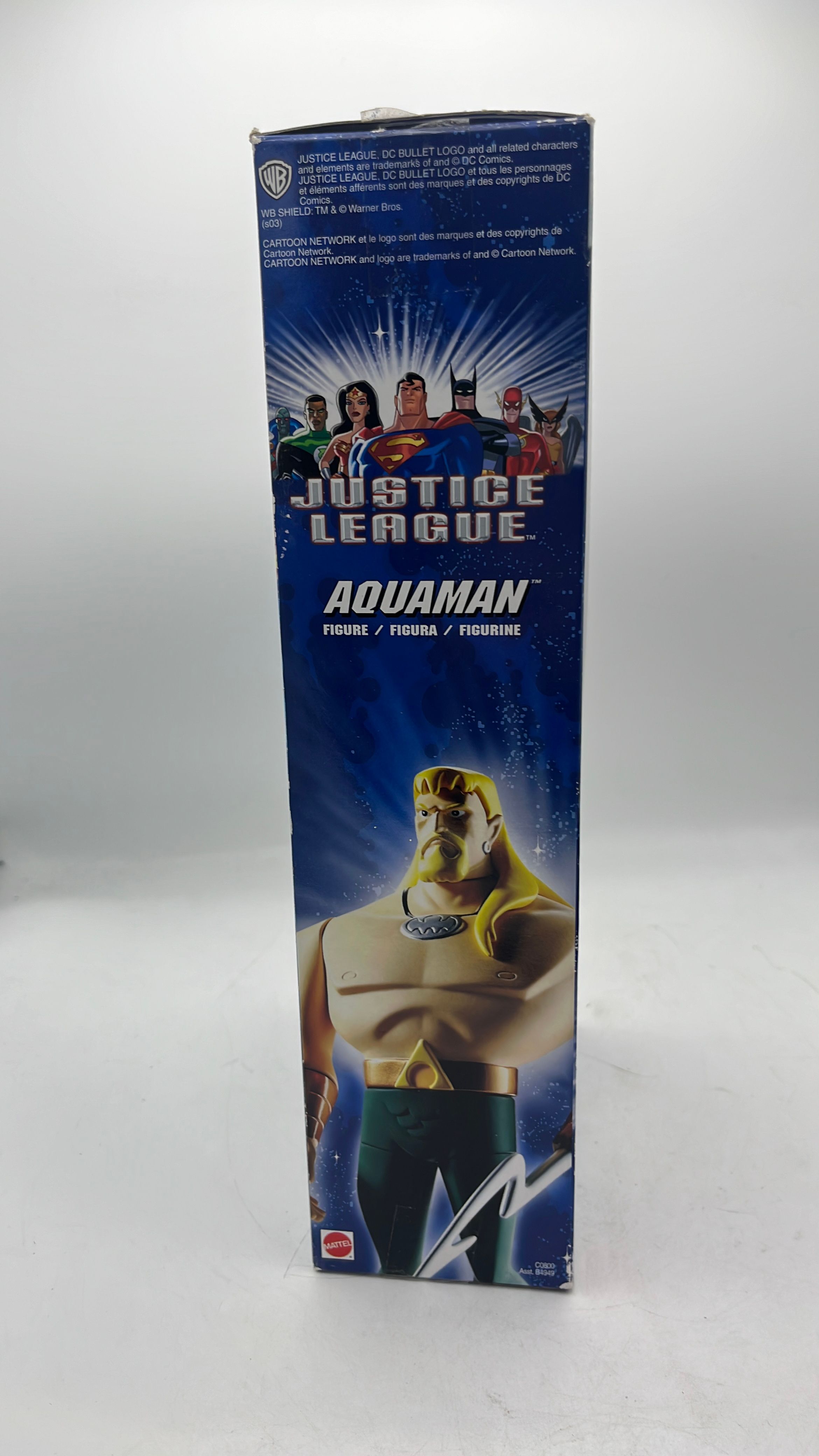 Mattel Justice League Aquaman Figure 2003 (used) view 4