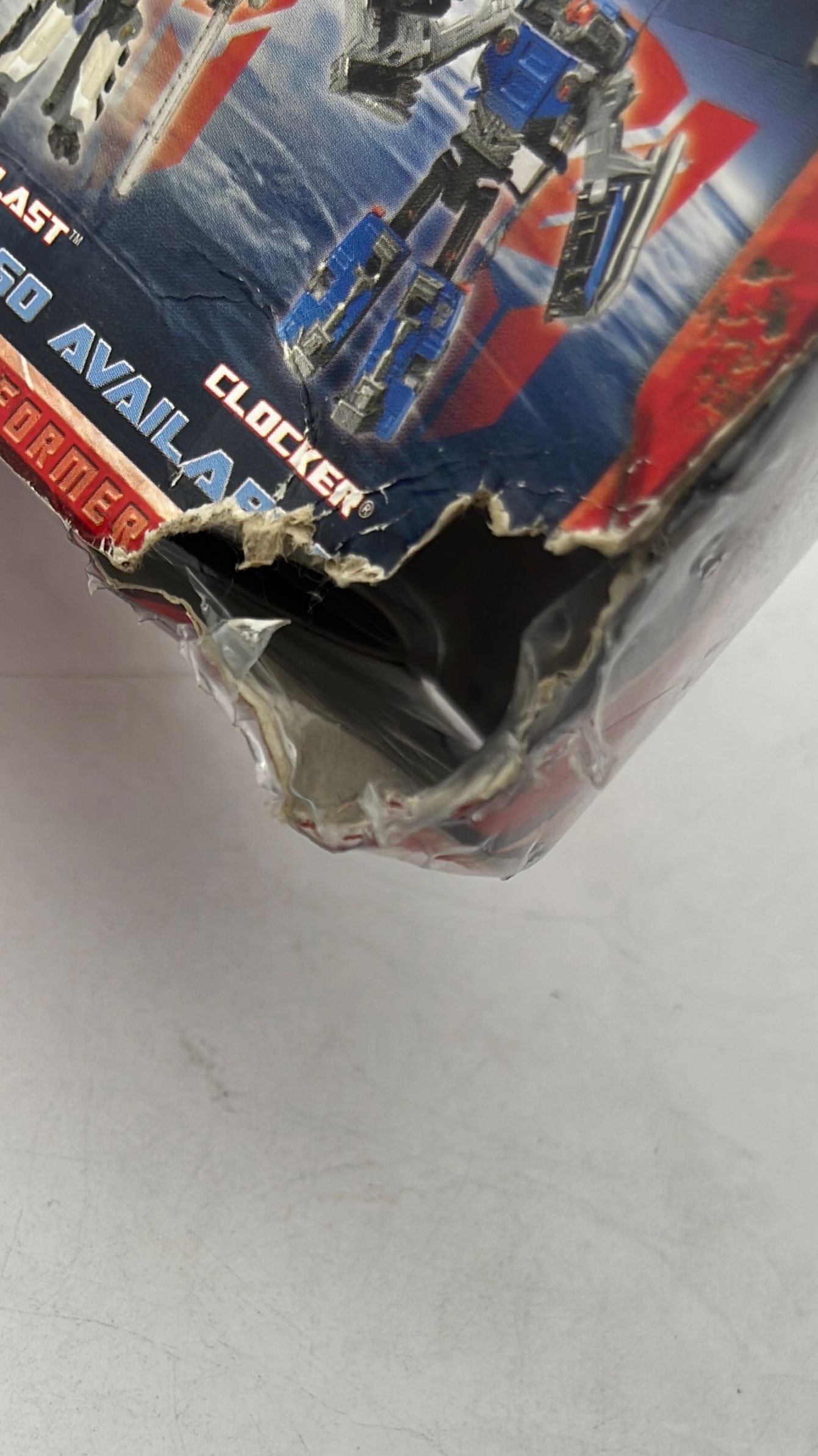 Hasbro Transformers Movie Strongarm Figure 2007 Worn Box view 2