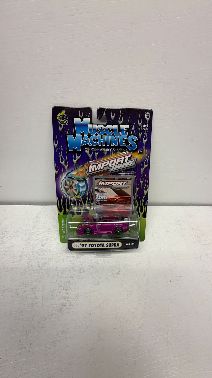 Muscle Machines Import Tuner 1997 Toyota Supra 1:64 Diecast Car