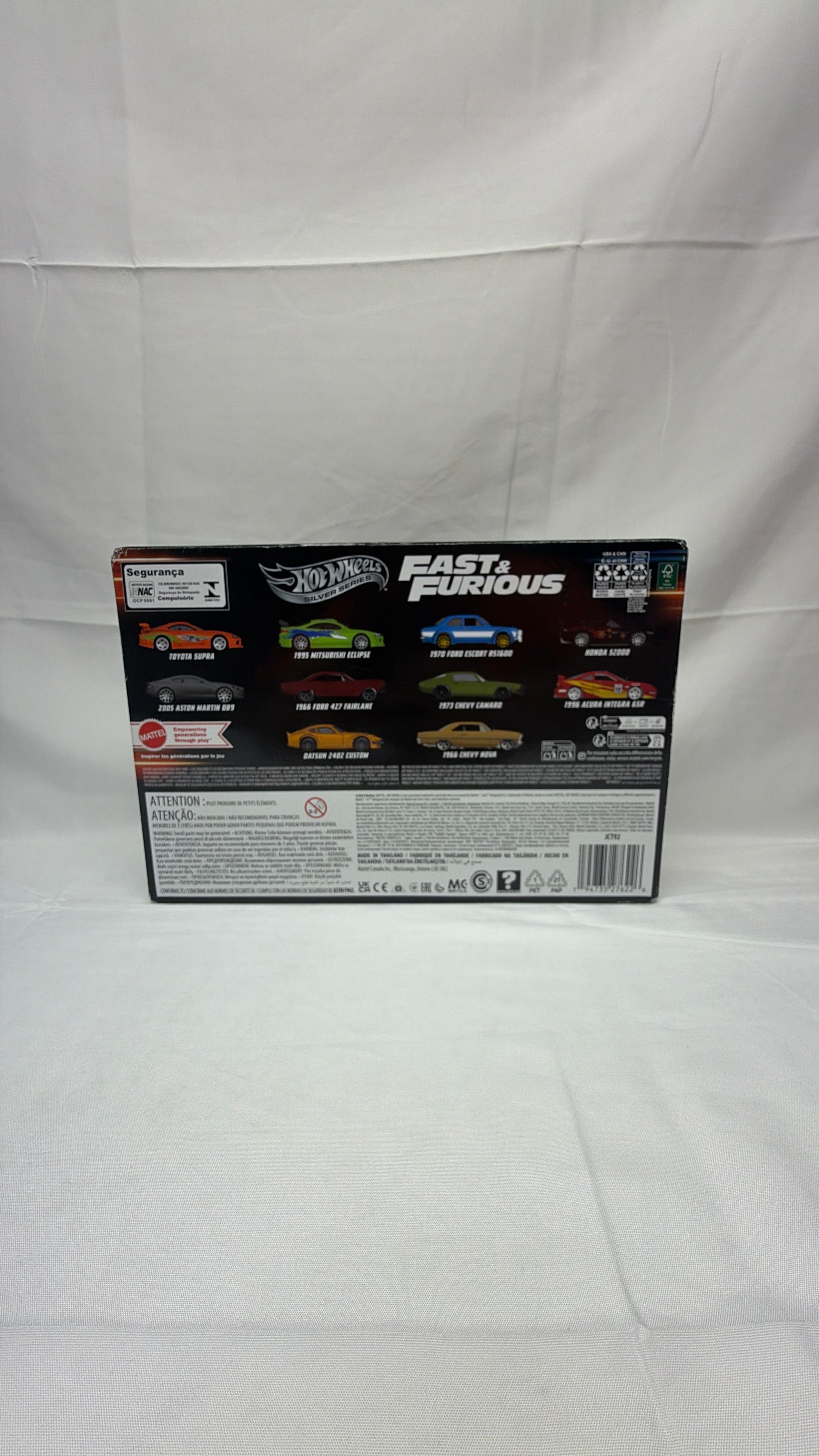 Mattel Hot Wheels Fast & Furious Silver Series 10 Car Gift Pack Toyota Supra (Signed by Hector from FnF) view 2