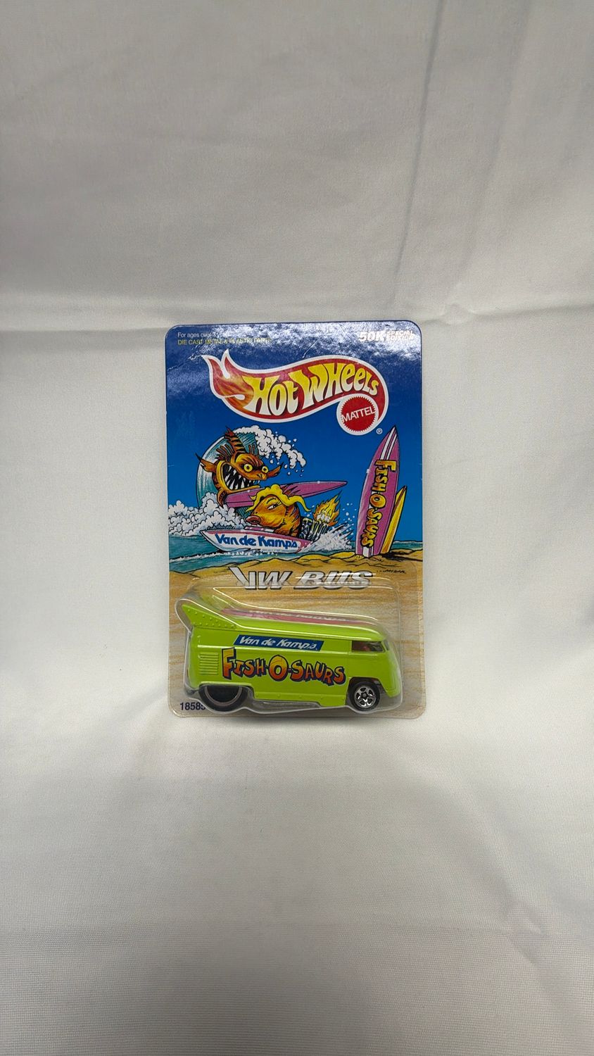 Mattel Hot Wheels VW Bus Van de Kamp's Fish-O-Saurs 50K Special Edition