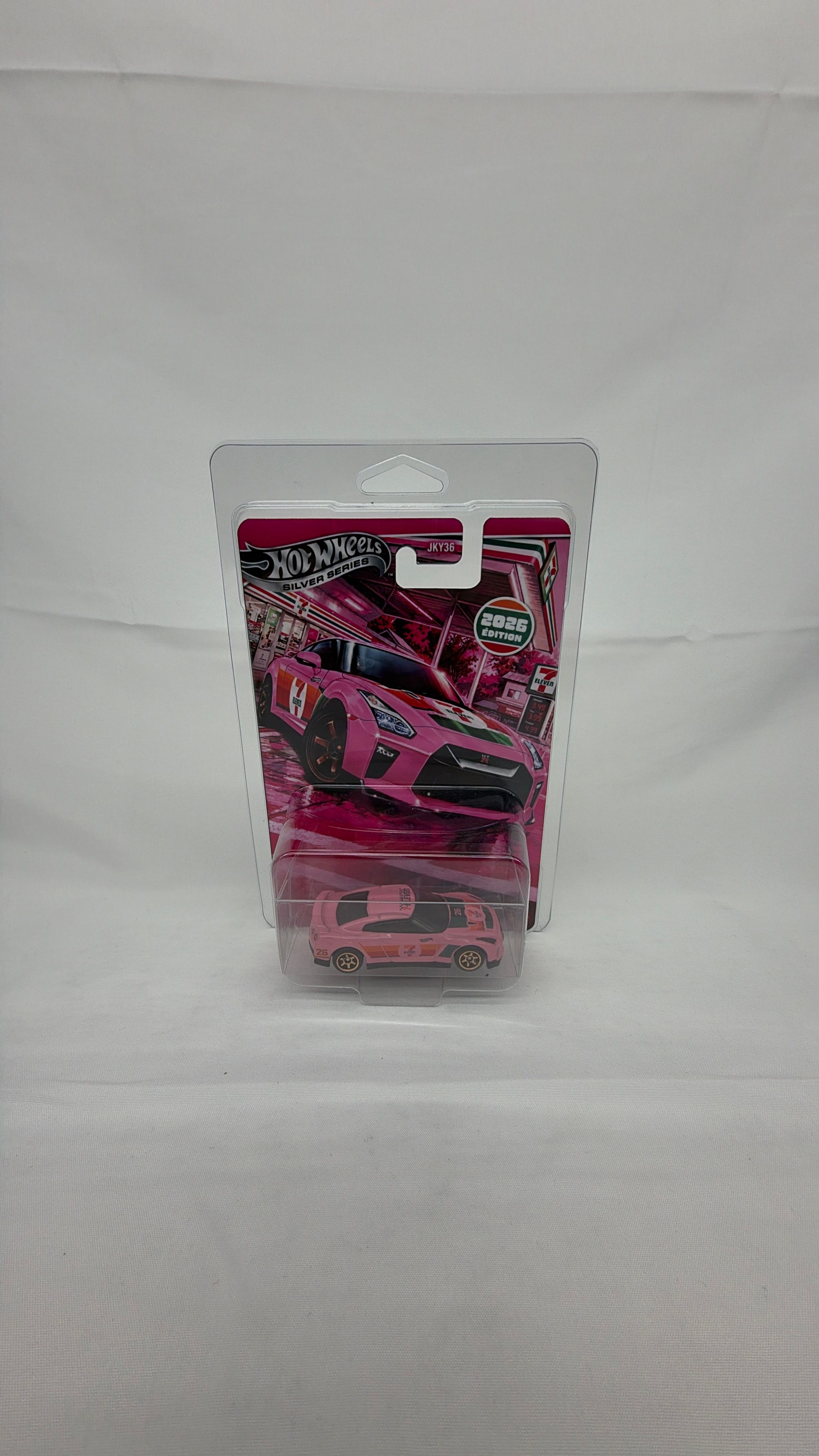 Mattel Hot Wheels Custom Pink 7-Eleven GTR