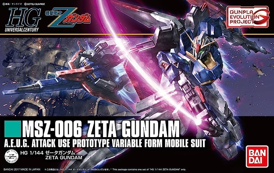 Bandai - Hg 1/144 Zeta Gundam