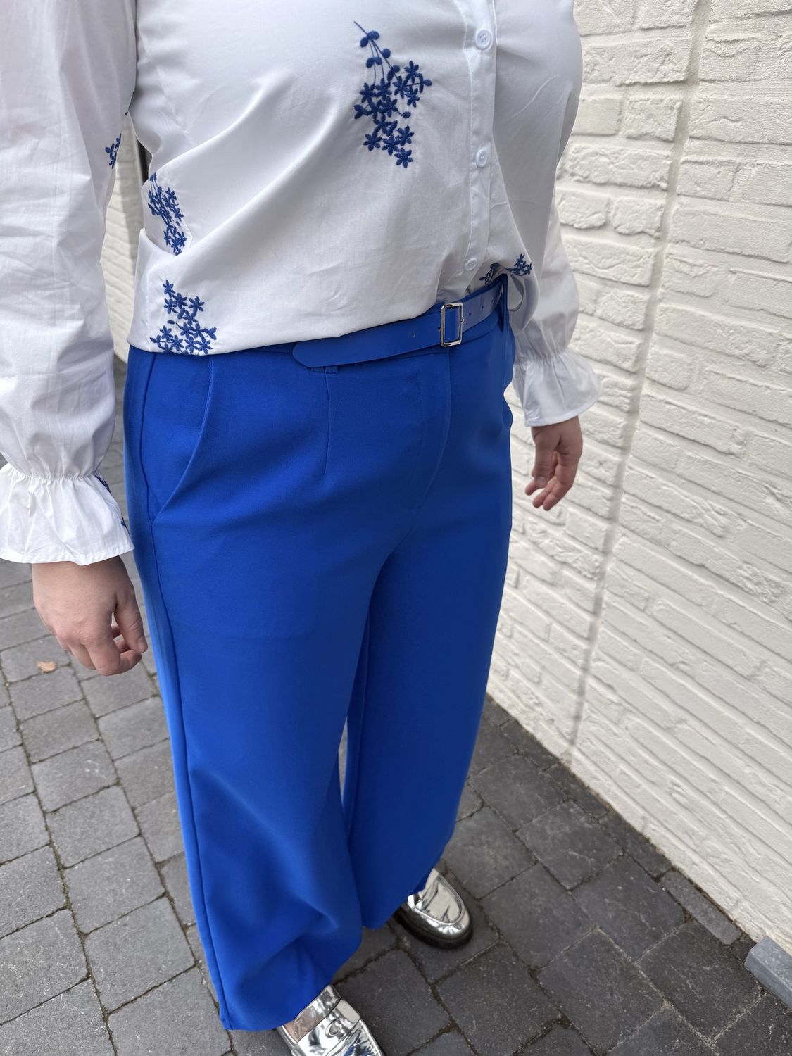 Blauwe Wijde Pantalon