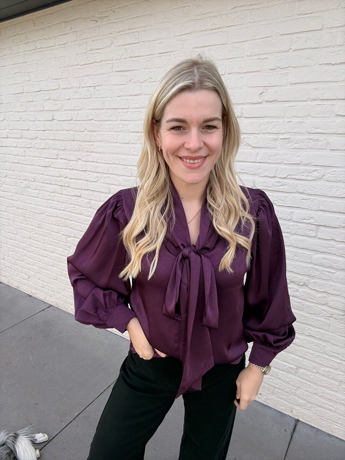 Violet blouse
