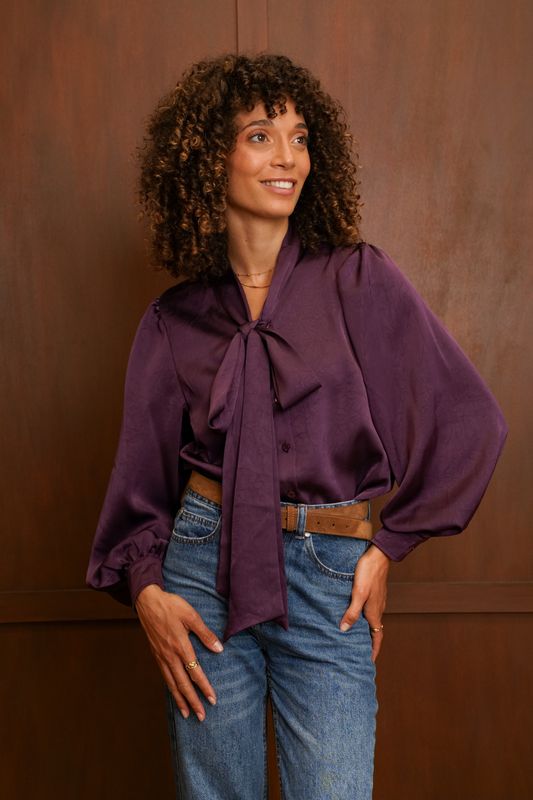 Violet blouse