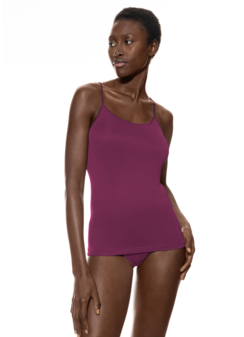 Mey Serie Emotion Spaghetti Strap Tank Top 55201, Color: Barbados Cherry, Size: 40 (M)