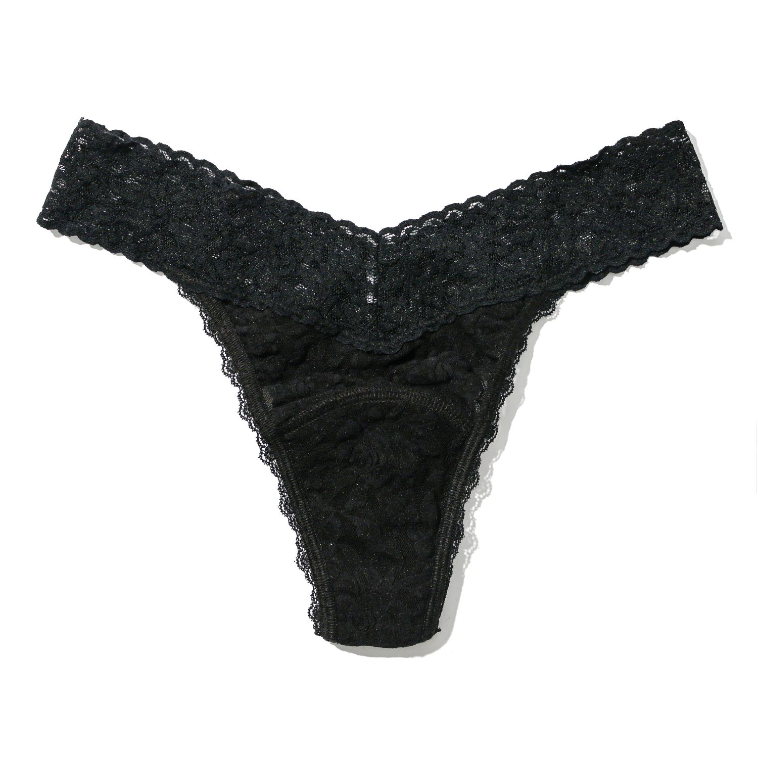 Hanky Panky + Leak Proof Original Rise Thong, Color: Black, Size: O/S