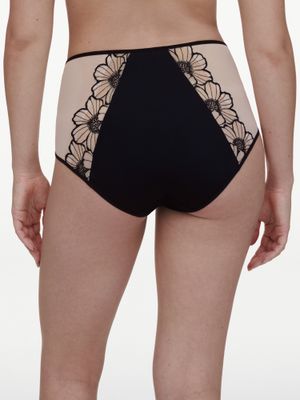 Chantelle Lush Hi Waist Full Brief C220C5 Blk/Soft Pnk XL
