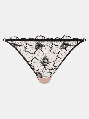 Chantelle Lush Thong Blk/Soft Pnk C22OG5 M