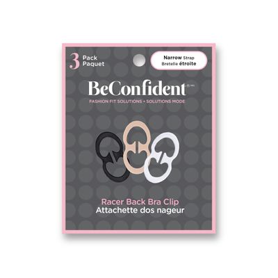 BeConfident Racer Back Bra Clip 3-Pack