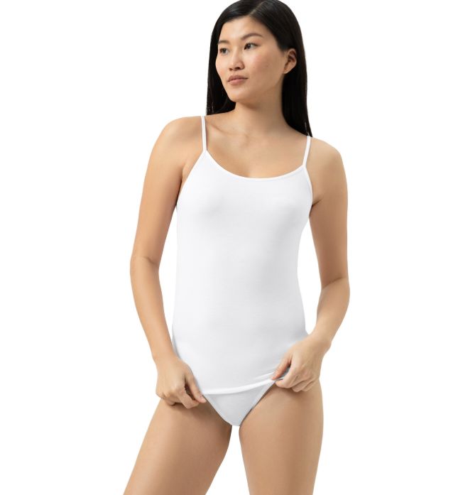 Mey Modal Pure 1110038 Spaghetti Top , Color: White, Size: S
