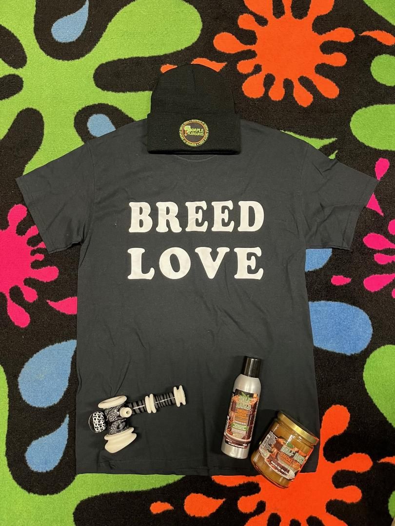 Cloud 9 Breed Love T Shirt, Color: Black, Size: Small