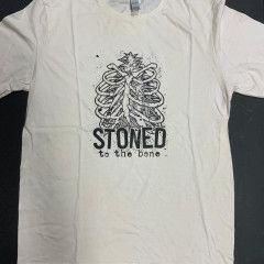 Cloud 9 Stoned To The Bone T Shirt, Color: Cream, Size: Small