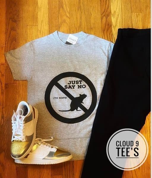 Cloud 9 Say No To Rats T shirt