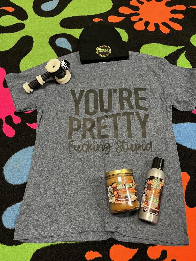 Cloud 9 Your Pretty F**king Stupid T shirt, Color: Navy, Size: Small