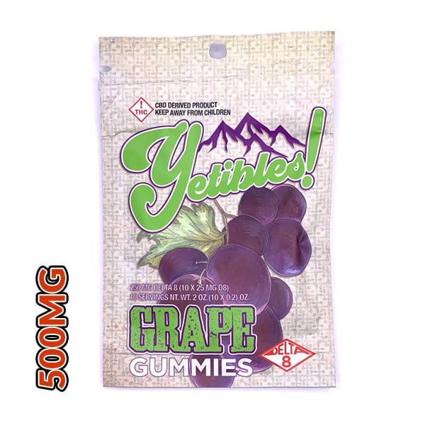 Yetibles THC-O 500mg Gummies Grape