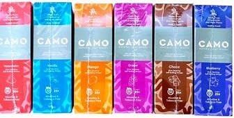 Camo Natural Leaf Wrap 5pk Choco