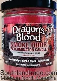 Smoke Odor Candle Dragons Blood