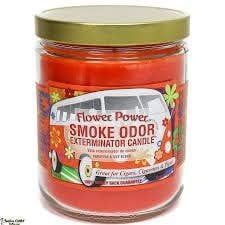 Smoke Odor Candle Flower Power