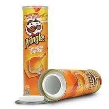 Pringles Cheddar Cheese Stash Can