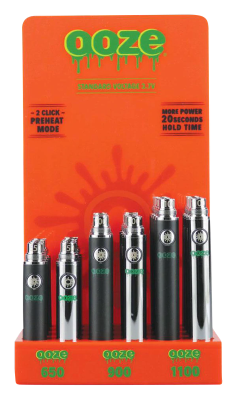 Ooze Standard 3.7V Battery Chrome 650mah