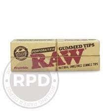 Raw Authentic Perforated Gummed Tips 33pk