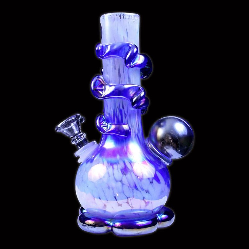 Twisted Sister RB8 8&quot; Vase W/ Wrap &amp; Large Marble
