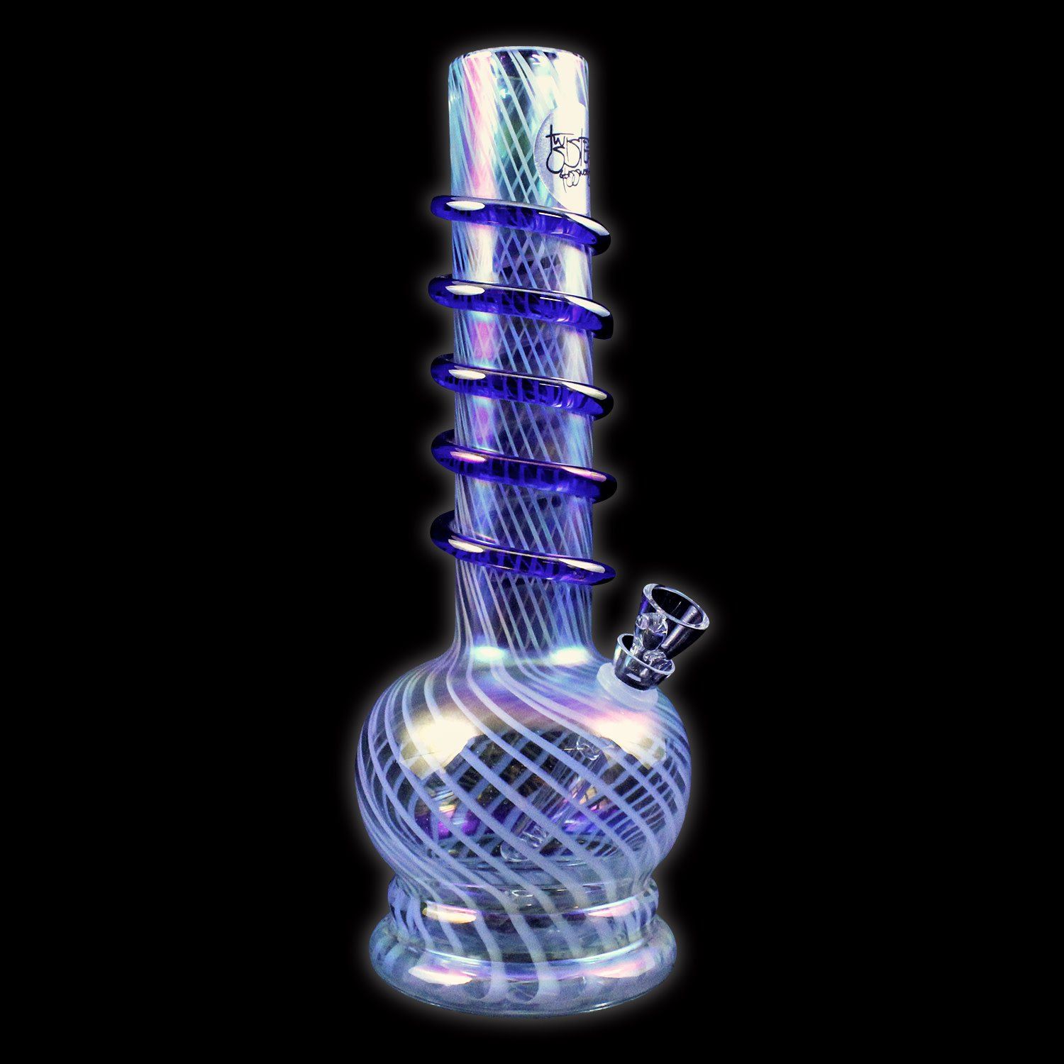Twisted Sister MT14 12&quot; Bubble Vase w/ Wrap