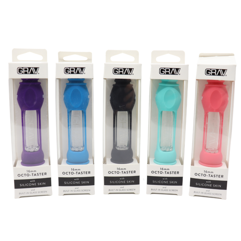 Grav 16mm Octo-Taster W/ Silicone Skin Blue