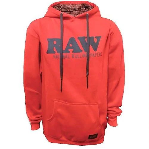 Raw Hoodie Black Logo/Red XL