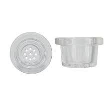 Replacement Glass Bowl W/Honeycomb Screen For Silicone Pipes