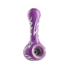 Eyce Oraflex Switch Back Spoon Pipe 4&quot; 1321-04 Purple And White